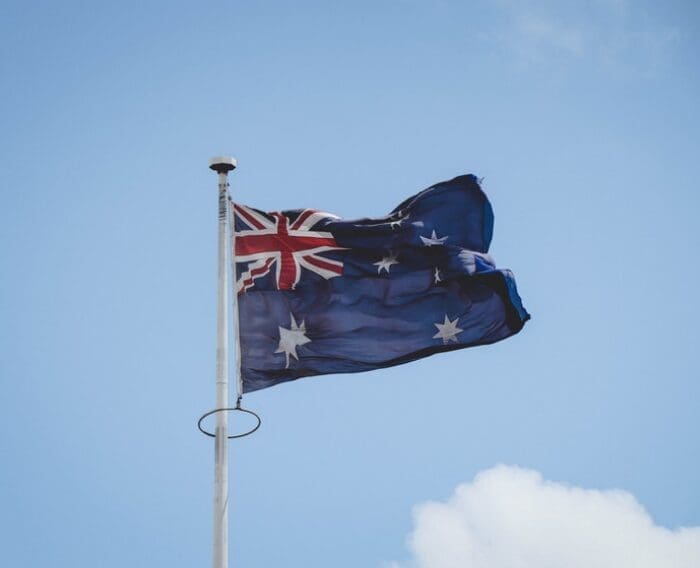 Australian Flag. Celebrating Australia
